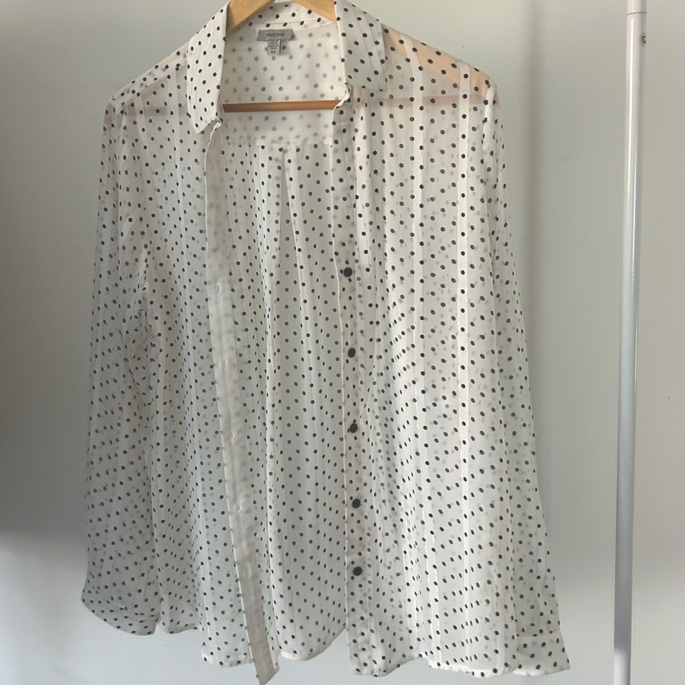 Poka dot blouse